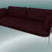 3D Modell Sofa Sofa (LN3.2, 84x220 H 75cm, Beine verchromt, Sunniva 2 662) - Vorschau