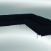 3D modeli Köşe kanepe anahat (Vidar 554, Parlak Alüminyum) - önizleme
