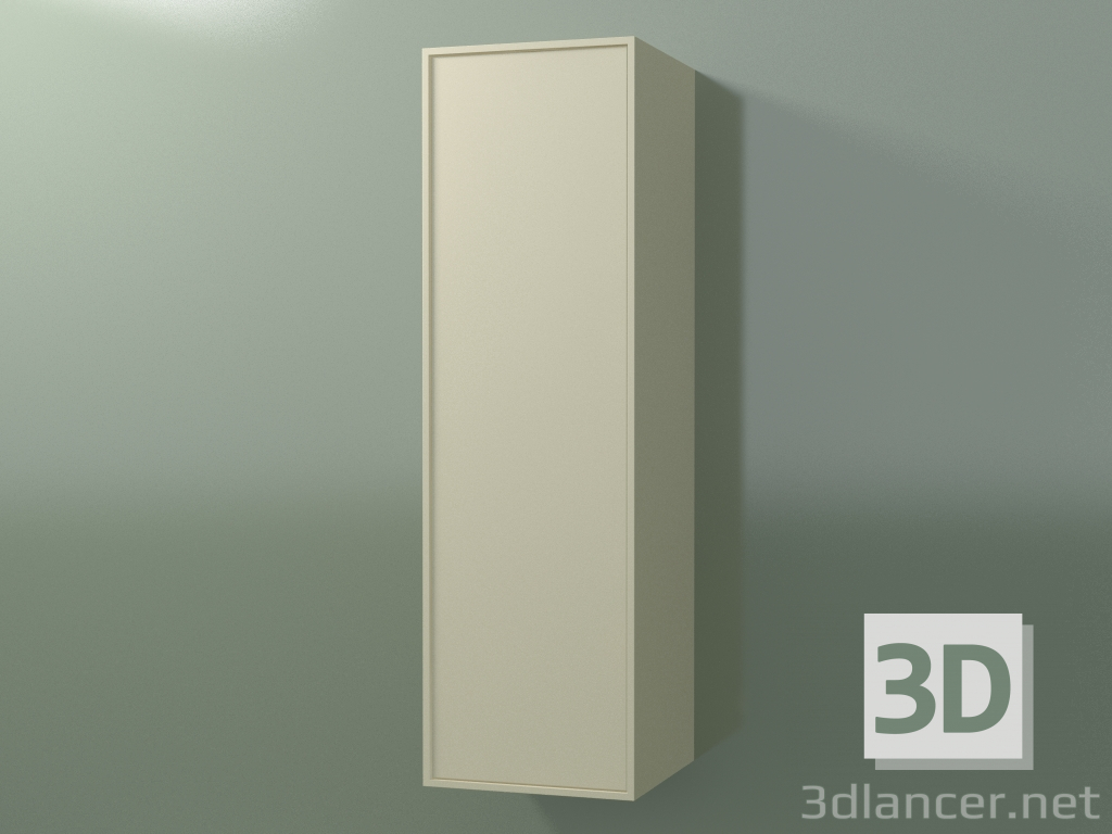 3D Modell Wandschrank mit 1 Tür (8BUBDDD01, 8BUBDDS01, Knochen C39, L 36, P 36, H 120 cm) - Vorschau