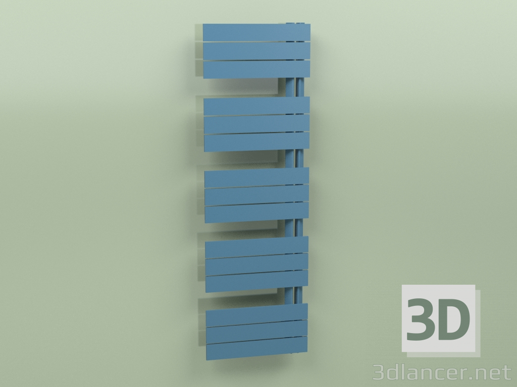 3D modeli Isıtmalı havlu askısı - Elato (1430 x 450, RAL - 5001) - önizleme