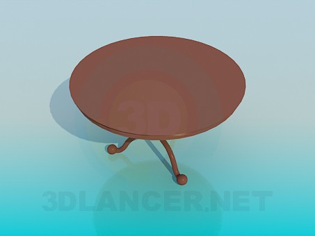 modelo 3D Mesa de té - escuchar modelo 3D Mesa de té - escuchar