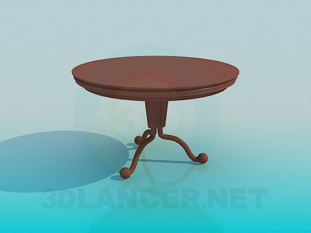 modelo 3D Mesa de té - escuchar modelo 3D Mesa de té - escuchar