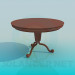 3d модель Круглый чайный столик – превью