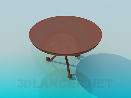 modelo 3D Mesa de té - escuchar modelo 3D Mesa de té - escuchar