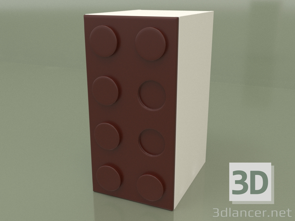 3D Modell Einflügeliger Schrank (Arabika) - Vorschau