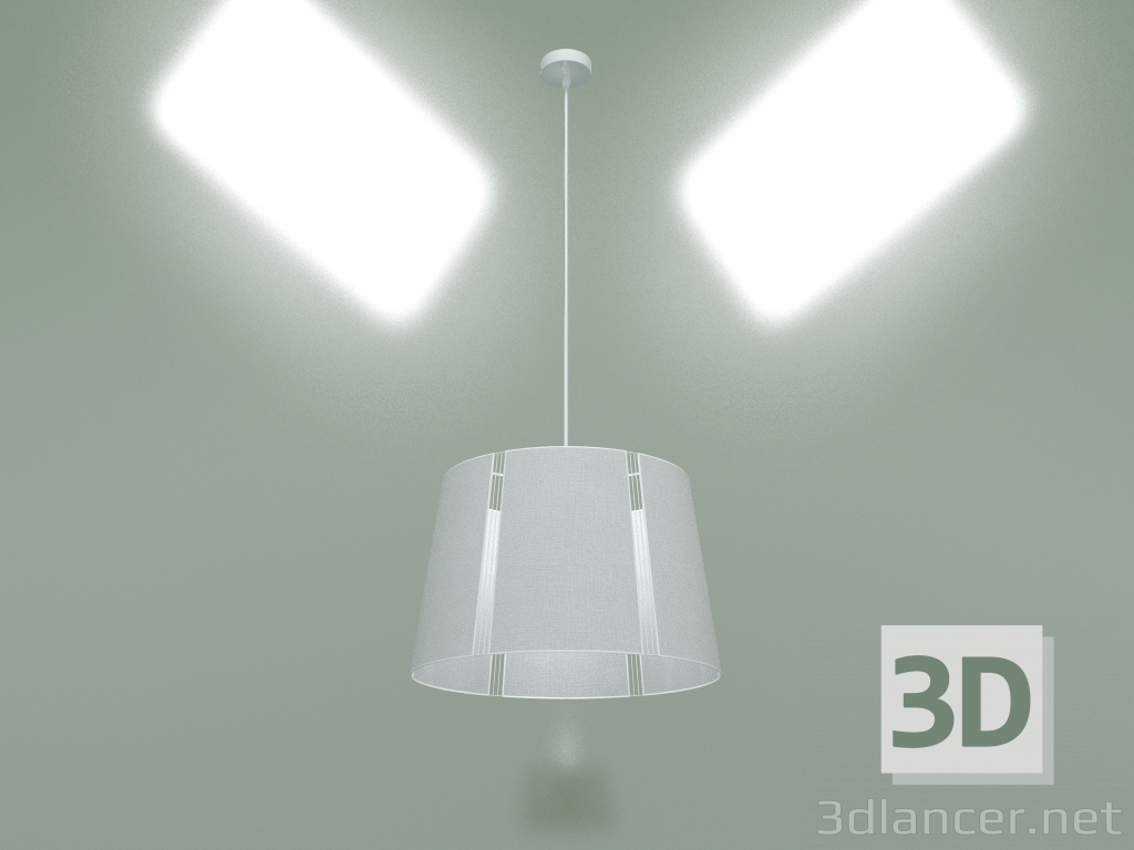 3d model Pendant lamp 2573 Carmen White - preview