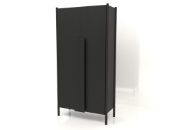 Wardrobe with long handles (without rounding) W 01 (1000x450x2000, wood black)