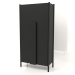 3d model Wardrobe with long handles (without rounding) W 01 (1000x450x2000, wood black) - preview