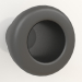 3d model Grommet for cable outlet from the wall (black) - preview