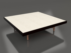 Square coffee table (Black, DEKTON Danae)