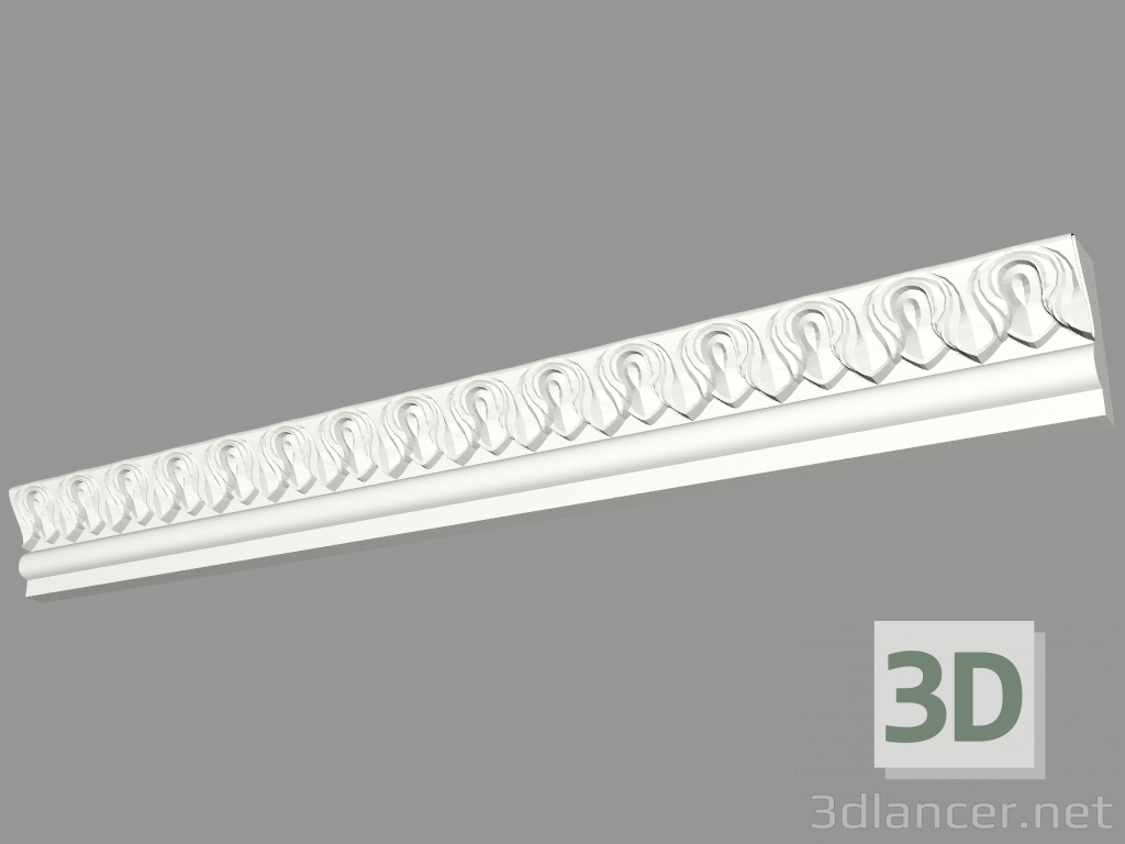 modello 3D Grondaia modellata (КФ60) - anteprima