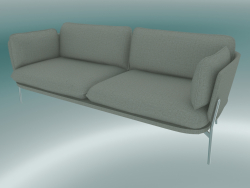 Divano divano (LN3.2, 84x220 H 75cm, gambe cromate, Sunniva 2717)