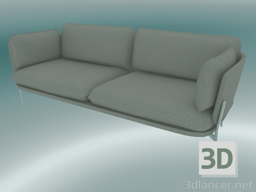 3D modeli Kanepe Kanepe (LN3.2, 84x220 H 75cm, Kromlu bacaklar, Sunniva 2 717) - önizleme