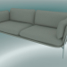 3d model Sofa Sofa (LN3.2, 84x220 H 75cm, Chromed legs, Sunniva 2 717) - preview