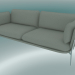 3D Modell Sofa Sofa (LN3.2, 84x220 H 75 cm, Beine verchromt, Sunniva 2 717) - Vorschau