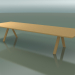 3D Modell Tisch mit Standardarbeitsplatte 5000 (H 74 - 390 x 135 cm, natürliche Eiche, Zusammensetzung 1) - Vorschau