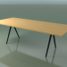 3D Modell Rechteckiger Tisch 5434 (H 74 - 100x240 cm, Beine 180 °, furnierte L22 natürliche Eiche, V44) - Vorschau