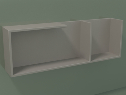 Horizontal shelf (90U19007, Clay C37, L 72, P 12, H 24 cm)