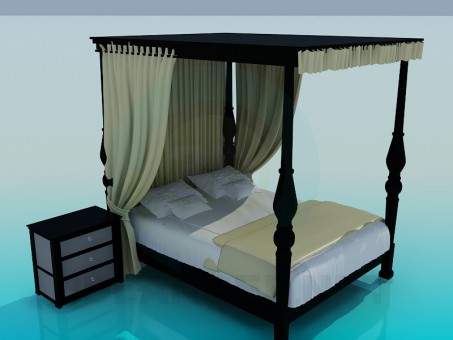 3d model Bed - preview 3d model Bed - preview