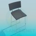3D modeli Yüksek sandalye bacakları ile - önizleme