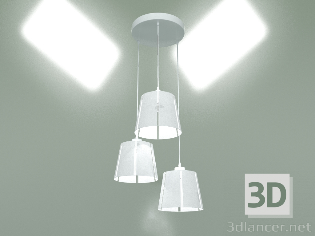 3d model Pendant lamp 2574 Carmen White - preview