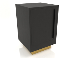 Table de chevet TM 04 (400x400x600, bois noir)