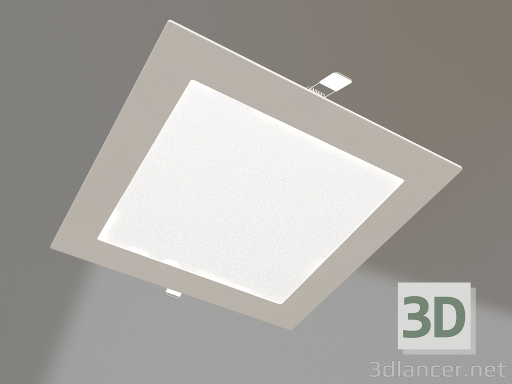3D Modell Lampe DL-172x172M-15W Warmweiß - Vorschau