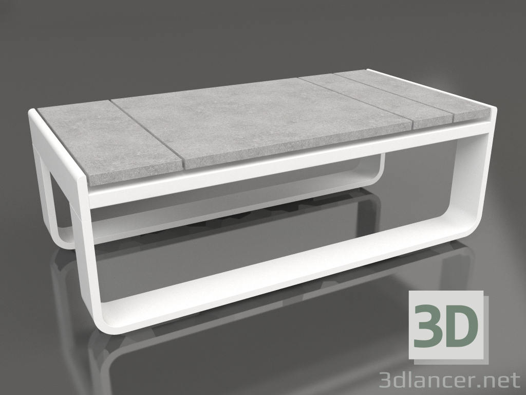 modello 3D Tavolino 35 (DEKTON Kreta, Bianco) - anteprima