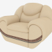 3d model Leather armchair - preview