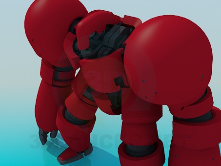 3d модель Игрушечный робот – превью 3d модель Игрушечный робот – превью