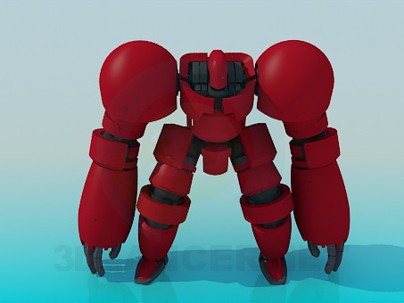 3d модель Игрушечный робот – превью 3d модель Игрушечный робот – превью