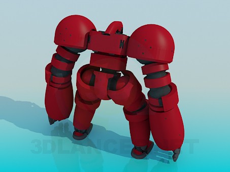 3d модель Игрушечный робот – превью 3d модель Игрушечный робот – превью