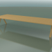 modello 3D Tavolo con piano di lavoro standard 5000 (H 74 - 390 x 135 cm, rovere naturale, composizione 2) - anteprima