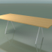3d model Rectangular table 5434 (H 74 - 100x240 cm, legs 180 °, veneered L22 natural oak, V12) - preview