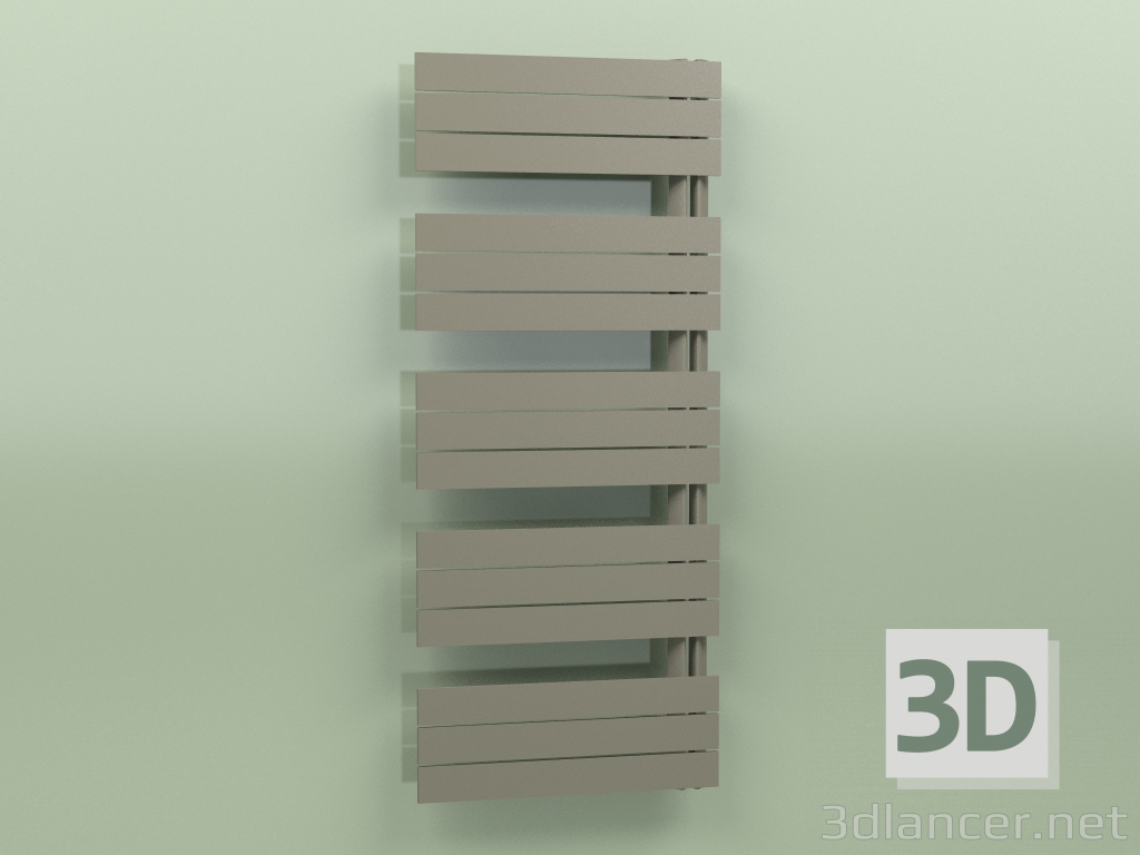 3 डी मॉडल गर्म तौलिया रेल - Elato (1430 x 600, RAL - 7013) - पूर्वावलोकन