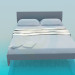 3d model Bed with furnishing - preview