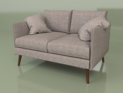 Double sofa with wooden legs Cumulus