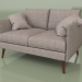 3d model Double sofa with wooden legs Cumulus - preview