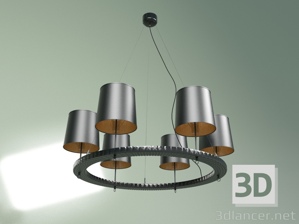 modello 3D Lampada a sospensione Resistente - anteprima