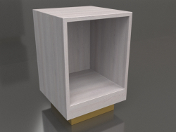 बिना दरवाजे वाली बेडसाइड टेबल टीएम 04 (400x400x600, लकड़ी का पीला)