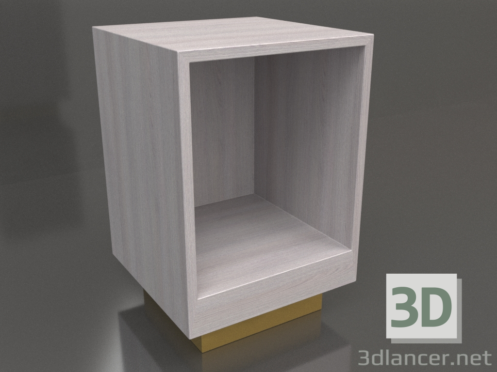 3 डी मॉडल बिना दरवाजे वाली बेडसाइड टेबल टीएम 04 (400x400x600, लकड़ी का पीला) - पूर्वावलोकन