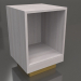modello 3D Comodino senza anta TM 04 (400x400x600, legno chiaro) - anteprima