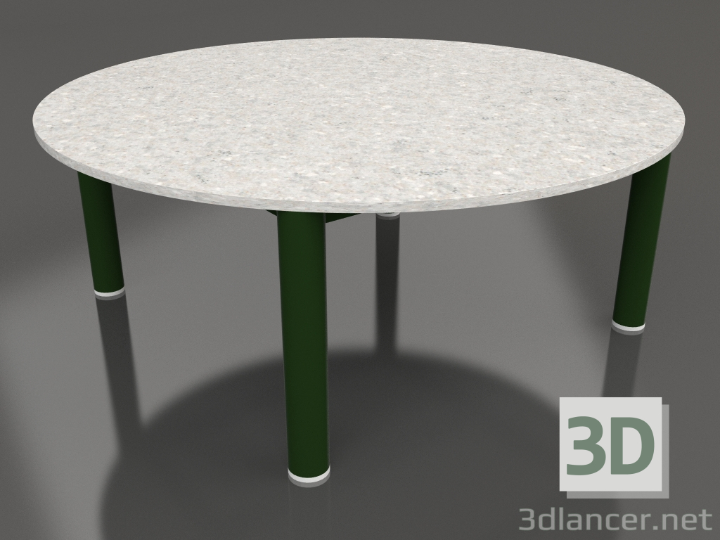 modello 3D Tavolino D 90 (Verde bottiglia, DEKTON Sirocco) - anteprima