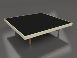 Square coffee table (Gold, DEKTON Domoos)
