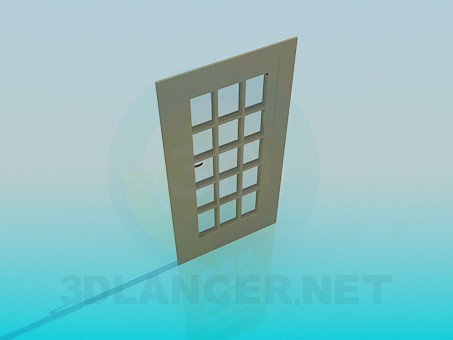 modelo 3D Puerta de cristal - escuchar modelo 3D Puerta de cristal - escuchar