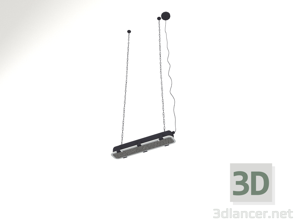 3d model Lámpara colgante GTA L (Negro) - vista previa