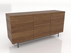 Cassettiera 2 1600 mm (noce chiaro)