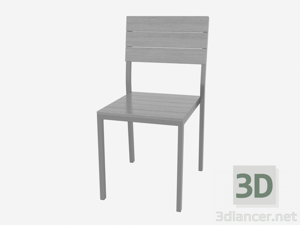 3D Modell Stuhl (hell) - Vorschau