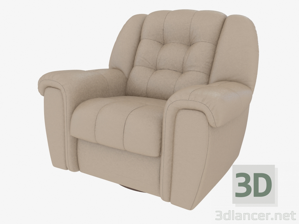 3d model Rocking chair in leather upholstery - preview