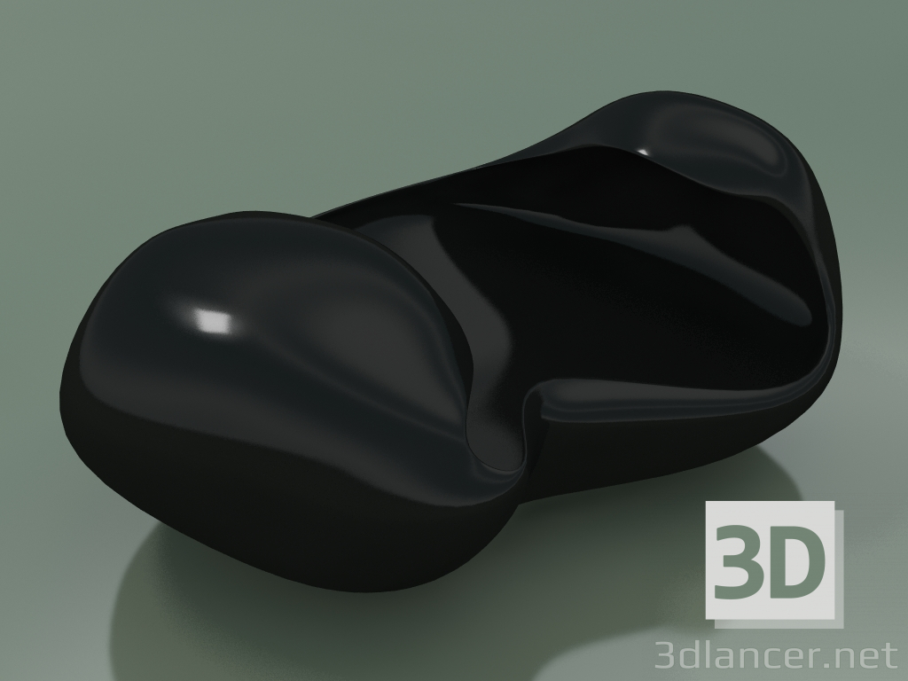 3D modeli Kase Bouble (Siyah) - önizleme